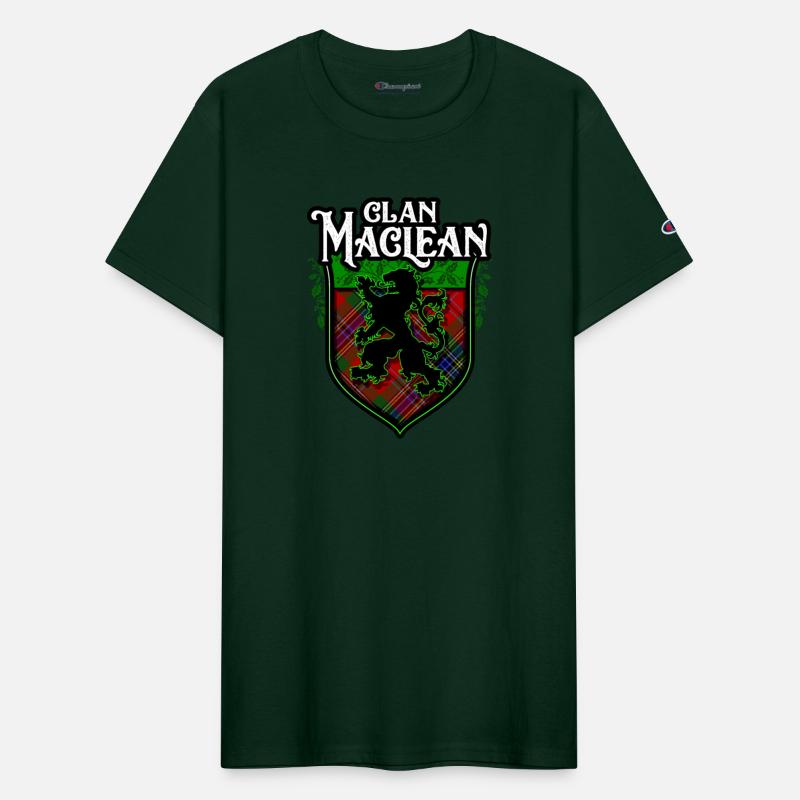 Clan MacLean Scottish Tartan Rampant Lion Celtic