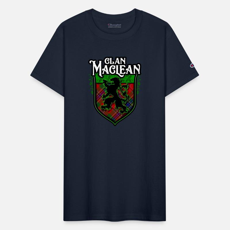 Clan MacLean Scottish Tartan Rampant Lion Celtic