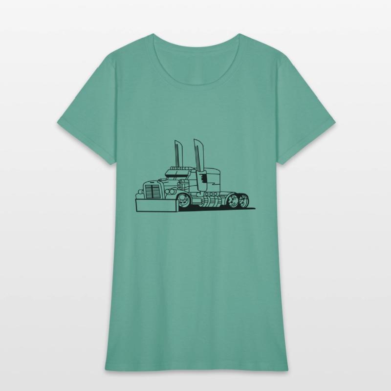 Comic style truck