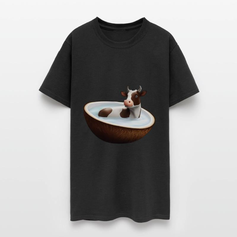Cow in coconut