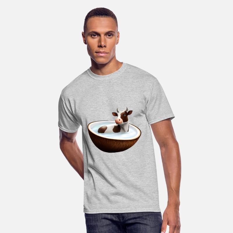 Cow in coconut