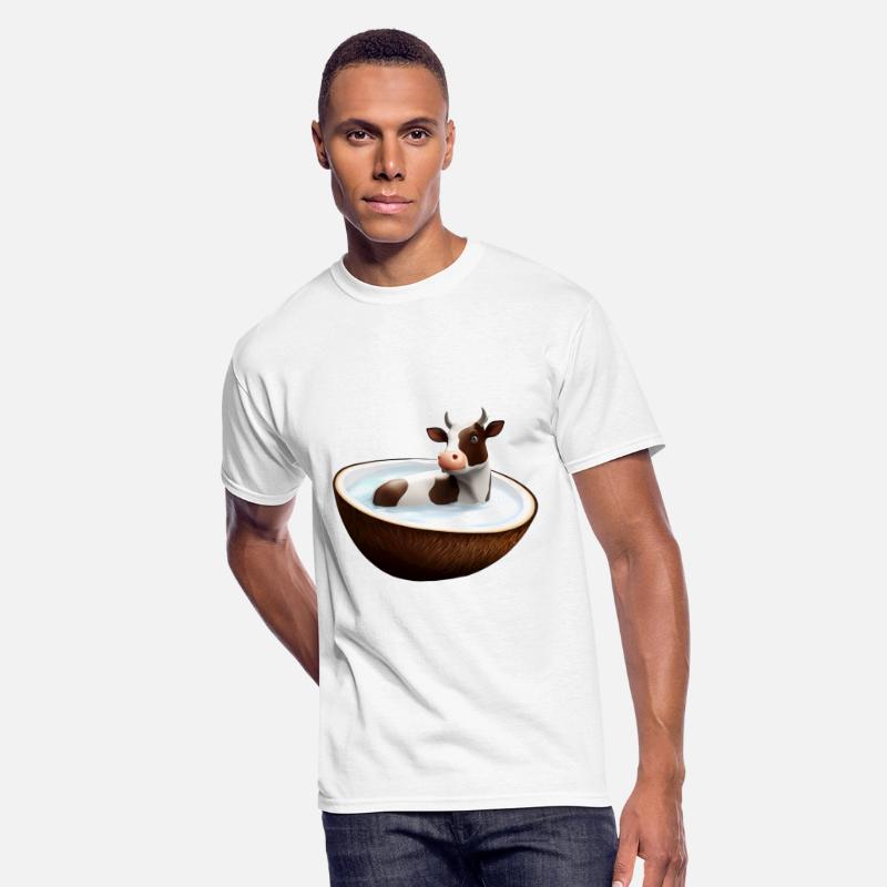 Cow in coconut