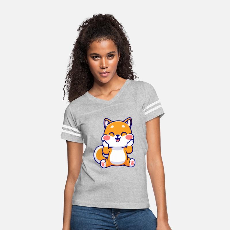 Cute Shiba Inu Dog With Lovely Cheek