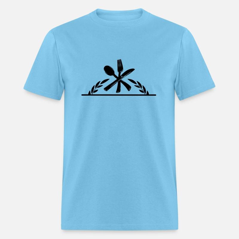 Cutlery menu logo with transparent bar underneath
