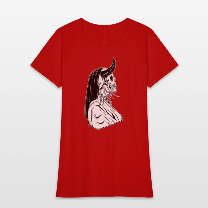 Dark Devil Skull Nun Art
