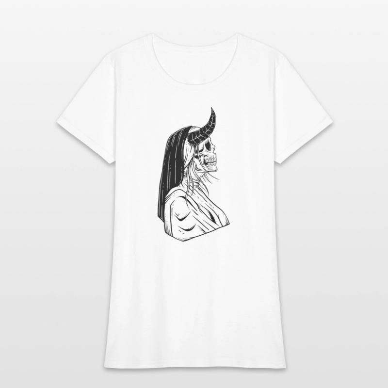 Dark Devil Skull Nun Art