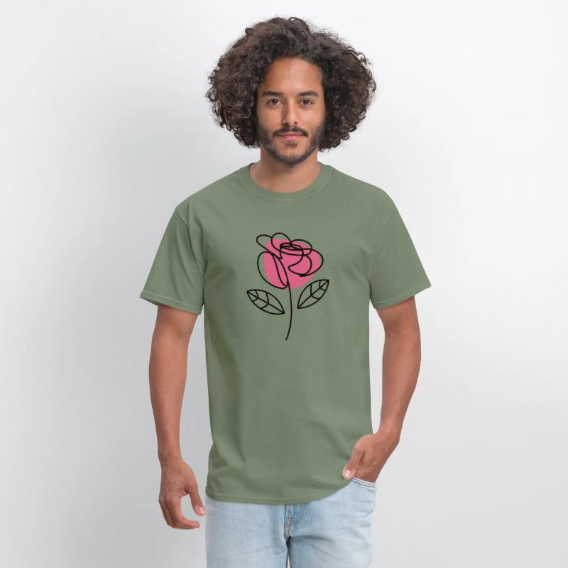 Elegant Simplicity: One-Line Rose Drawing