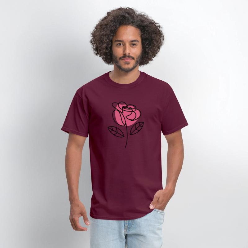 Elegant Simplicity: One-Line Rose Drawing