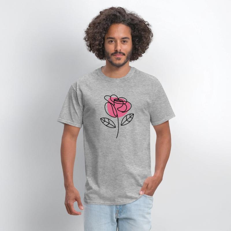 Elegant Simplicity: One-Line Rose Drawing