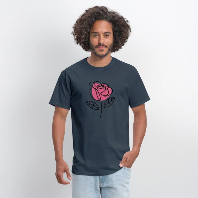 Elegant Simplicity: One-Line Rose Drawing