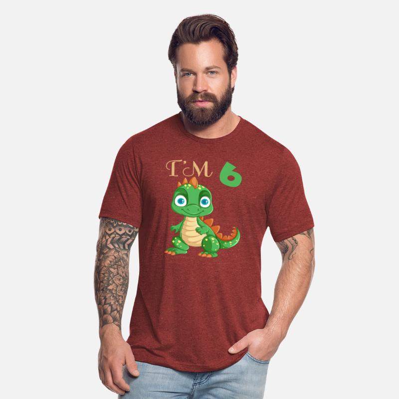 Funny Dinosaur I'm 6 Years Old Boys 6th Birthday