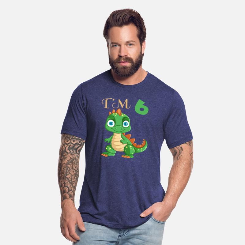 Funny Dinosaur I'm 6 Years Old Boys 6th Birthday