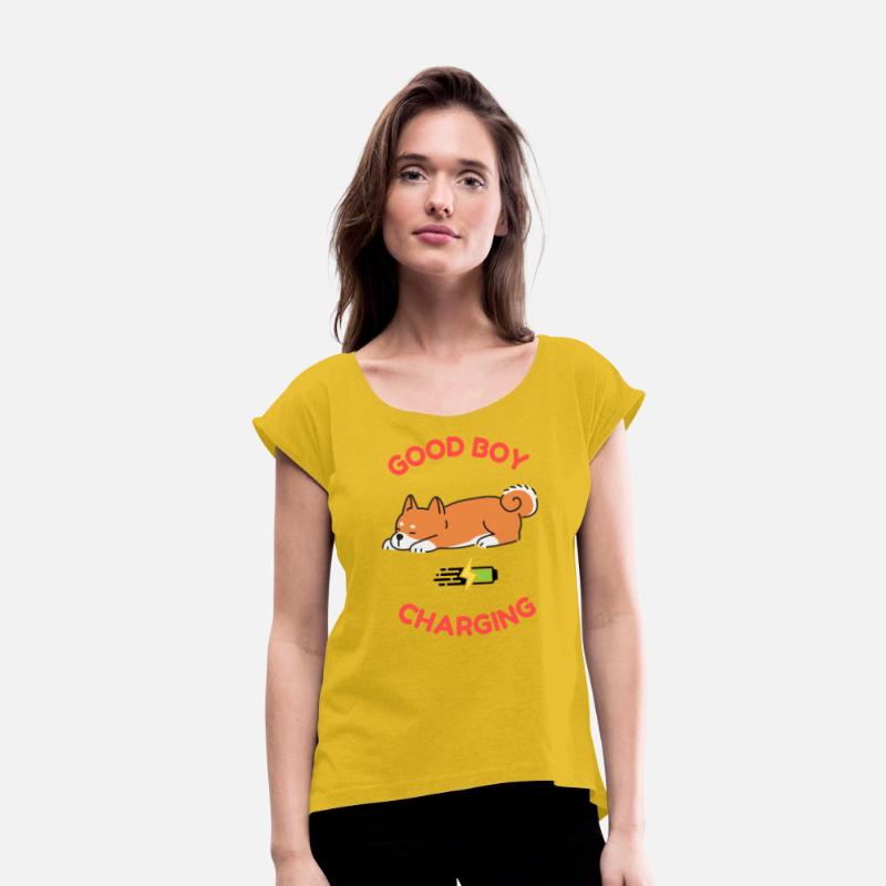 Good Boy Charging – Lazy Shiba Inu Shirt