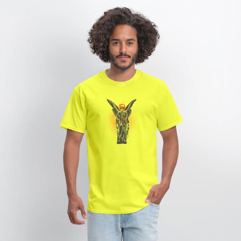 Gothic Angel Wings Tee, Unisex Cotton T-Shirt