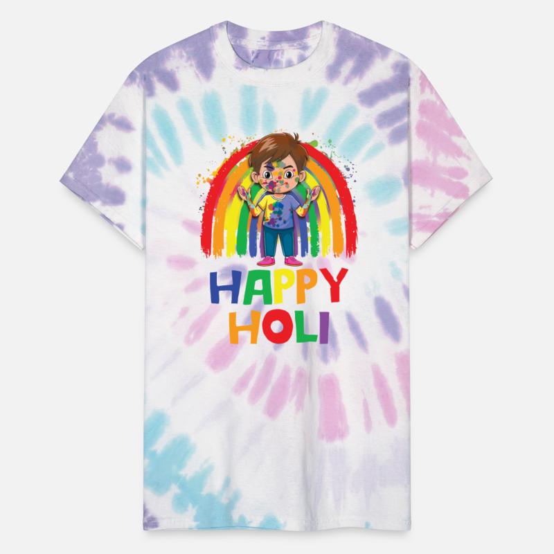 Happy Holi Hindu Spring Festival Of Colors Rainbow