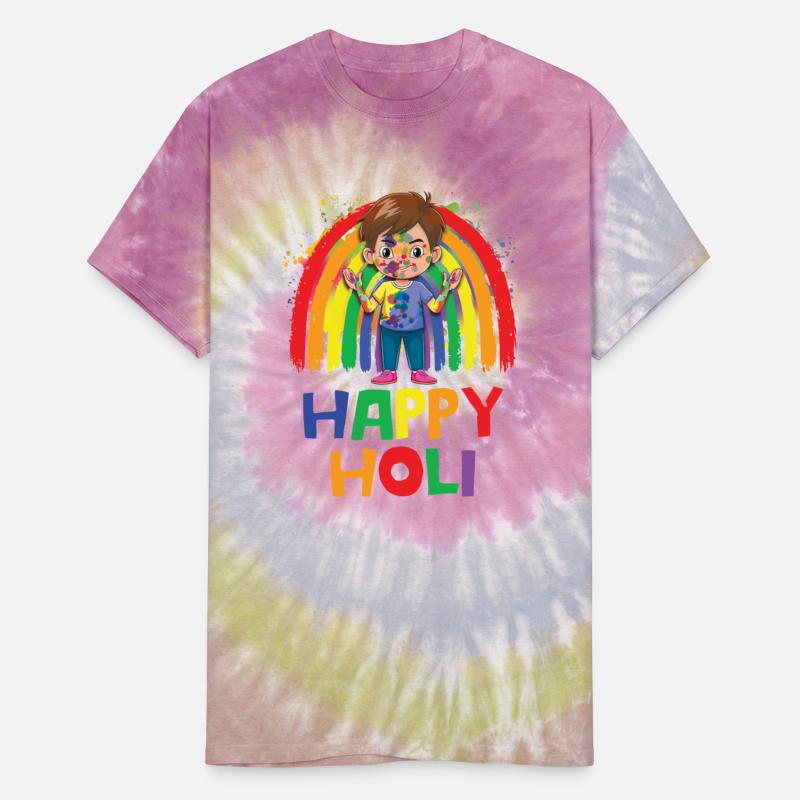 Happy Holi Hindu Spring Festival Of Colors Rainbow