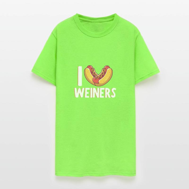 I Love Weiners Sausage Hotdog Bun Ketchup Mustard