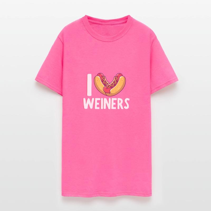 I Love Weiners Sausage Hotdog Bun Ketchup Mustard
