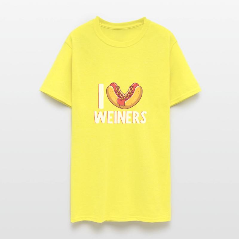 I Love Weiners Sausage Hotdog Bun Ketchup Mustard