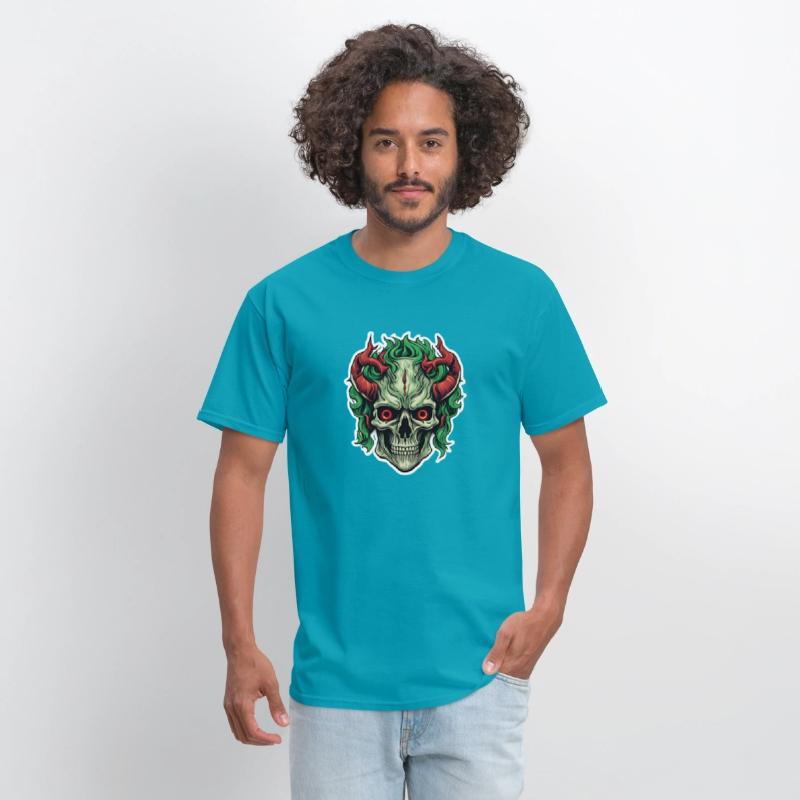 Infernal Emerald: Red-Horned Skull