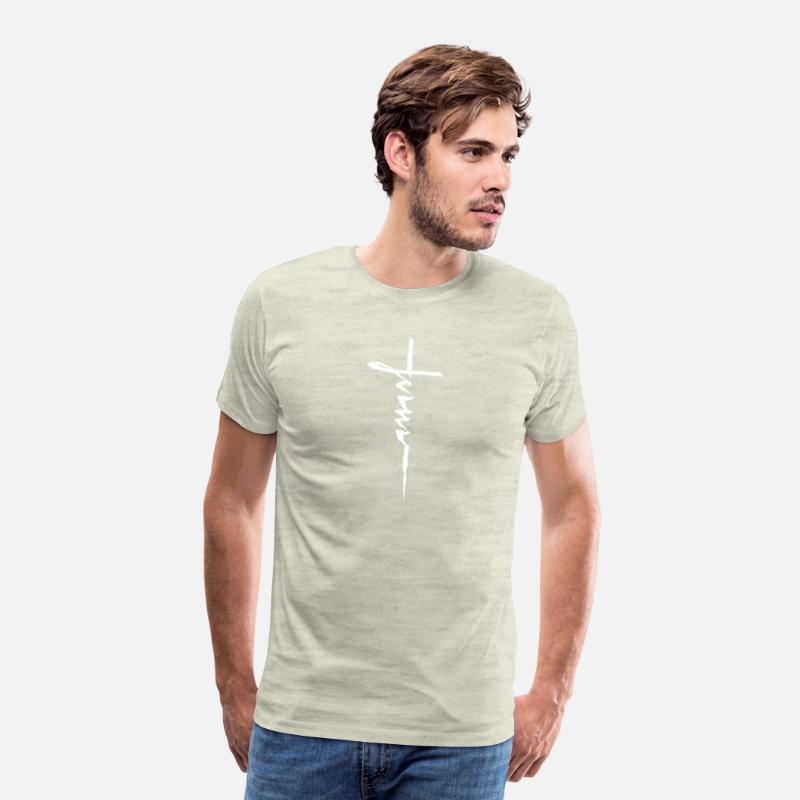 Jesus Christian Cross Cursive Inring