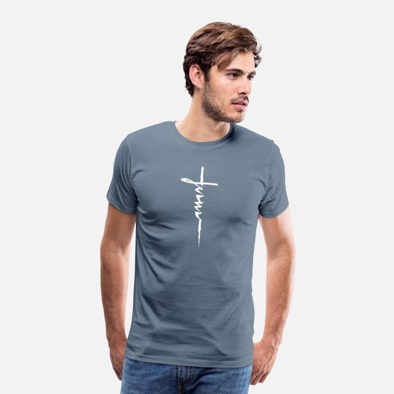 Jesus Christian Cross Cursive Inring