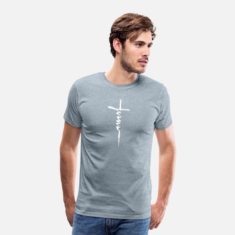 Jesus Christian Cross Cursive Inring