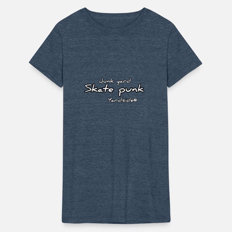 Junk yard skate punk Yardside font logo white
