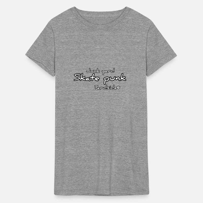 Junk yard skate punk Yardside font logo white