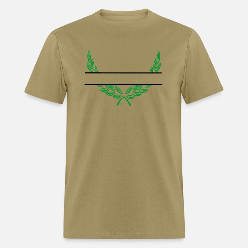 Laurel wreath name banner green