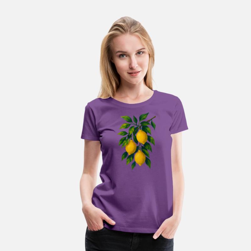Lemon Branch Watercolor Illustration