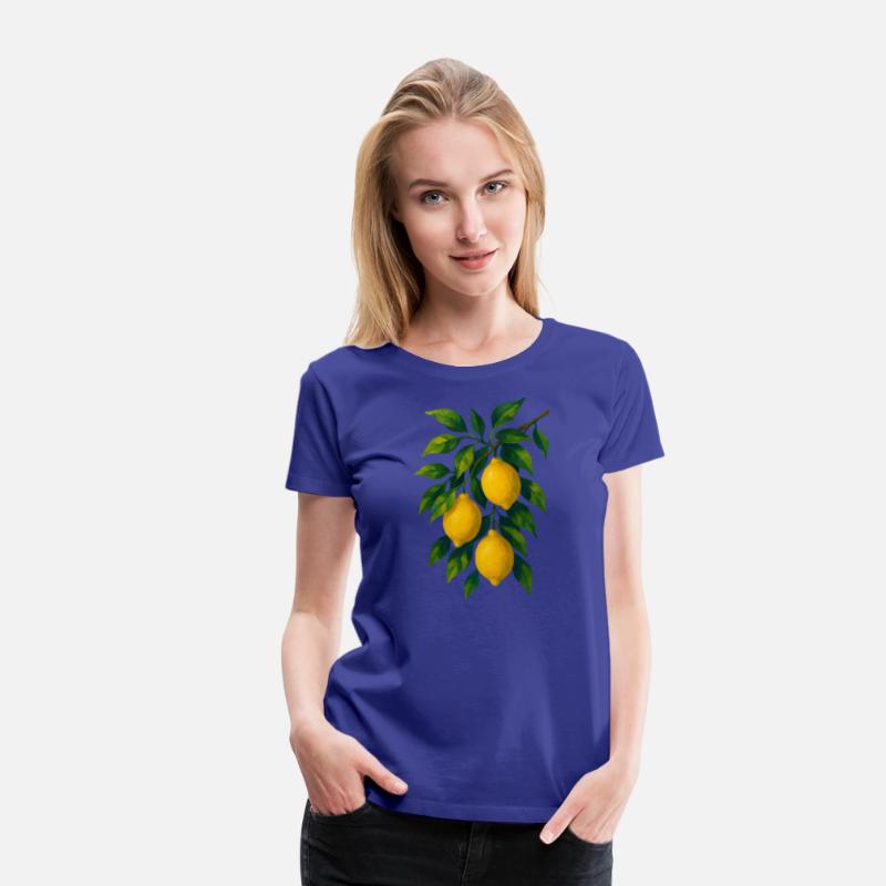 Lemon Branch Watercolor Illustration