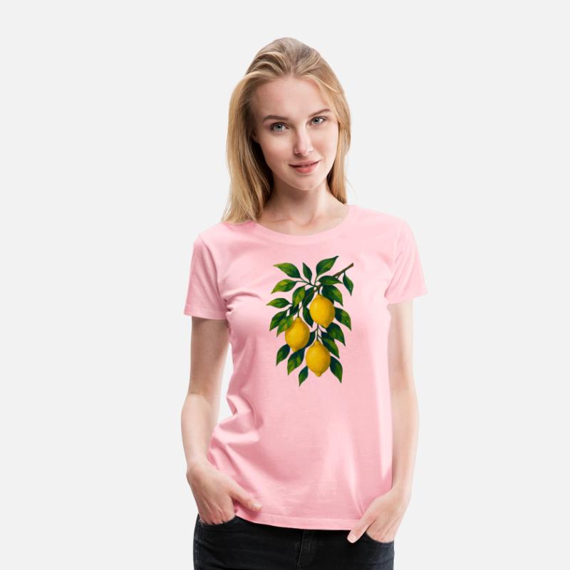 Lemon Branch Watercolor Illustration