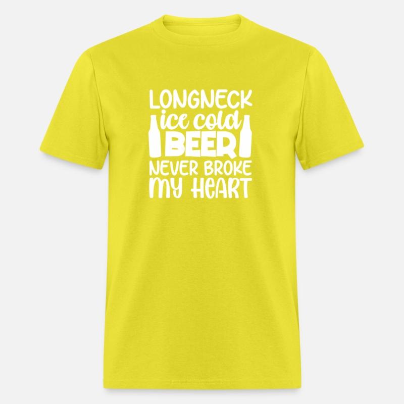 Long Neck Ice Cold Beer Never Broke My He