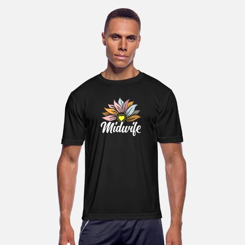 Midwife Floral Heart Emblem Art