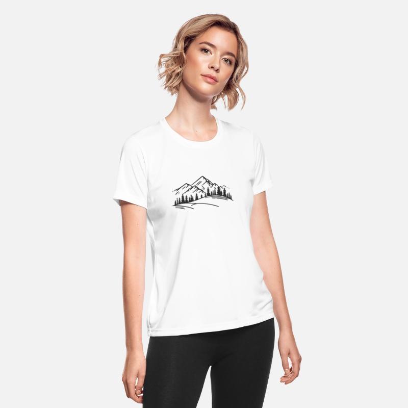 minimalist Mountain View, illustration