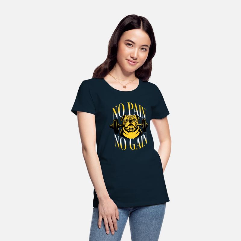 No Pain No Gain T Shirt DesignTemplate