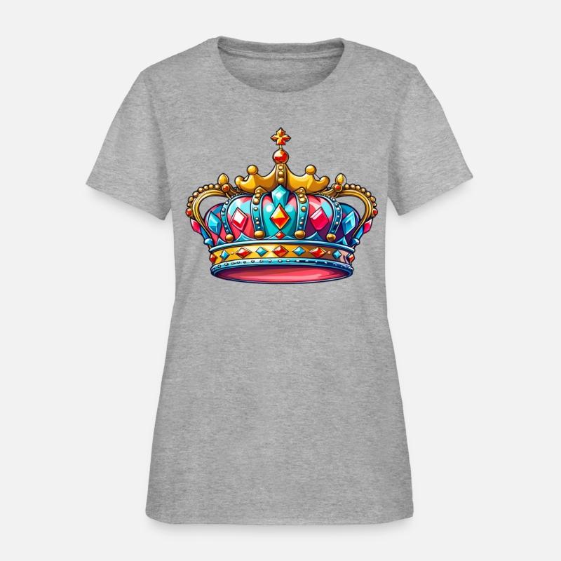 Pink and Blue Golden Crown
