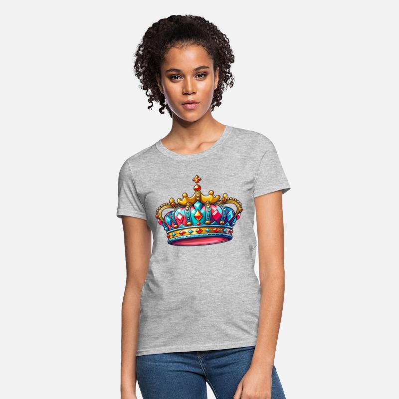 Pink and Blue Golden Crown