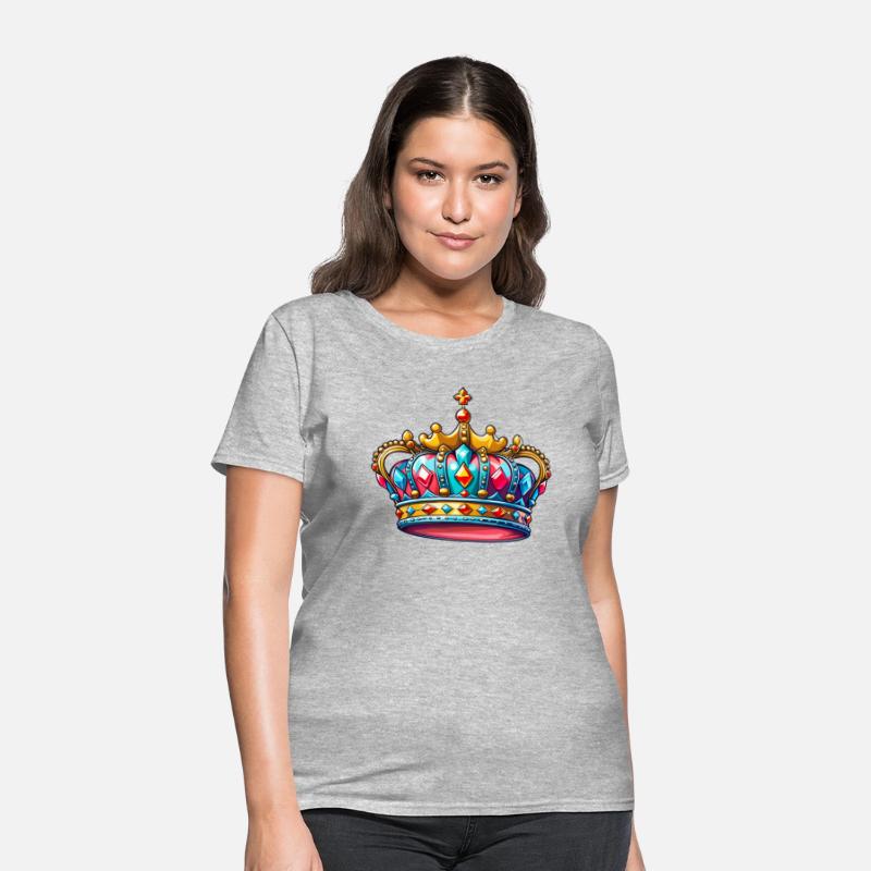 Pink and Blue Golden Crown