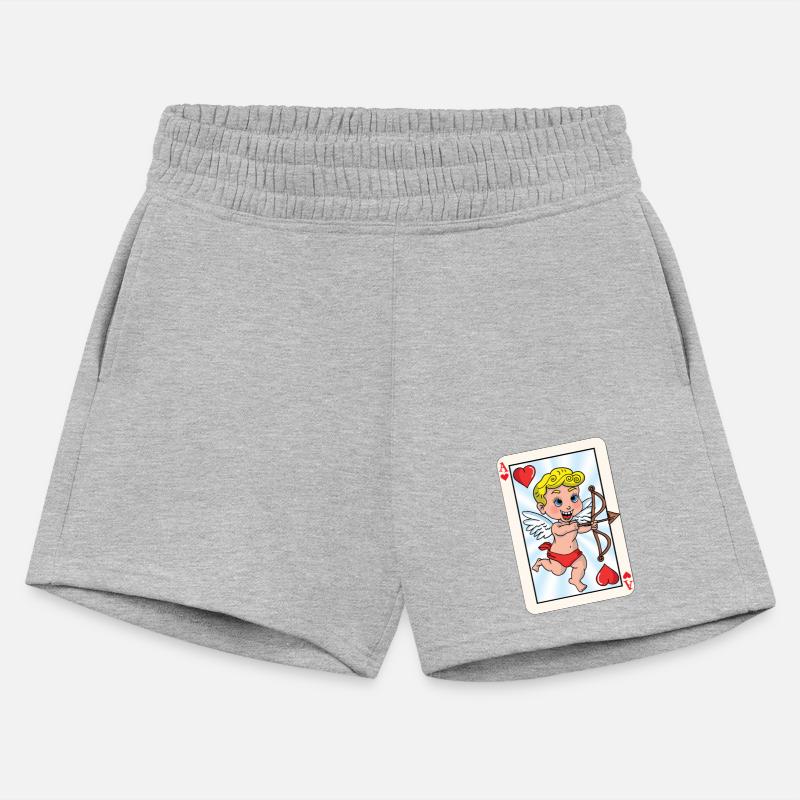 Playing card with cupid