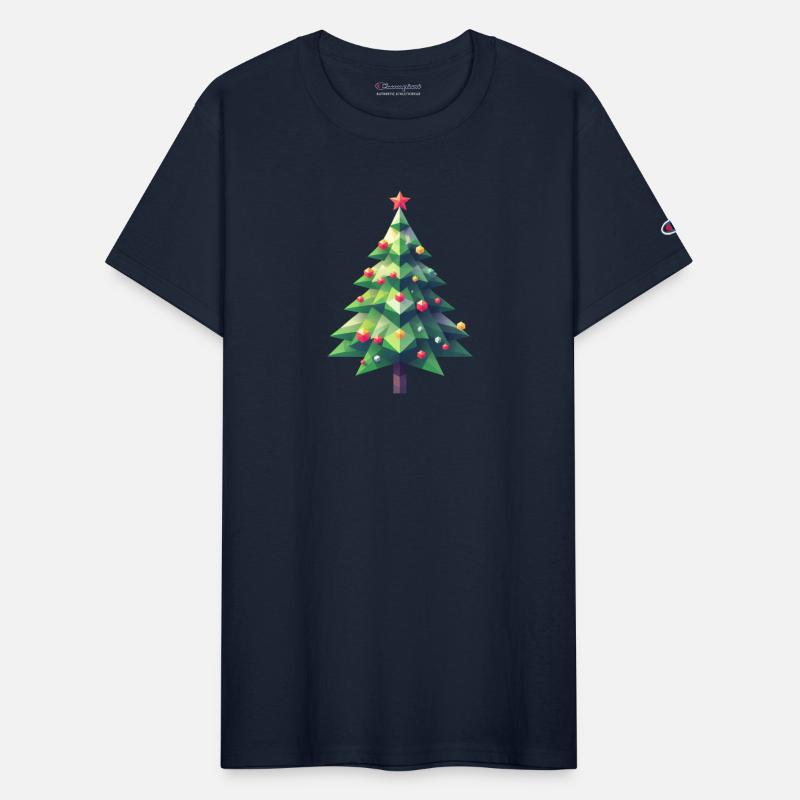 Polygonal Christmas Magic: The Faceted Pine Tree