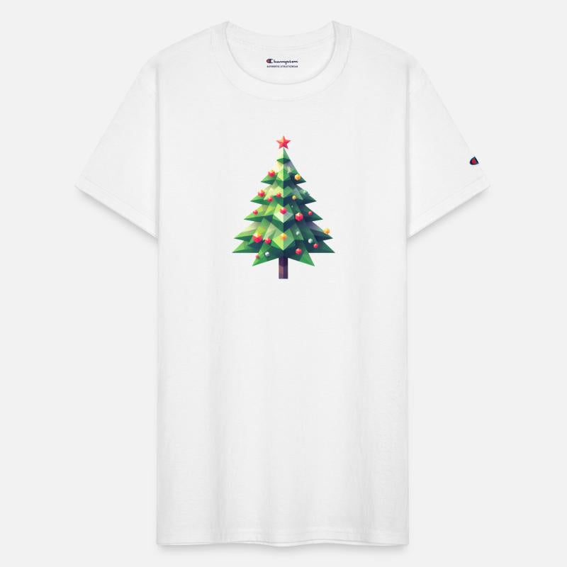Polygonal Christmas Magic: The Faceted Pine Tree