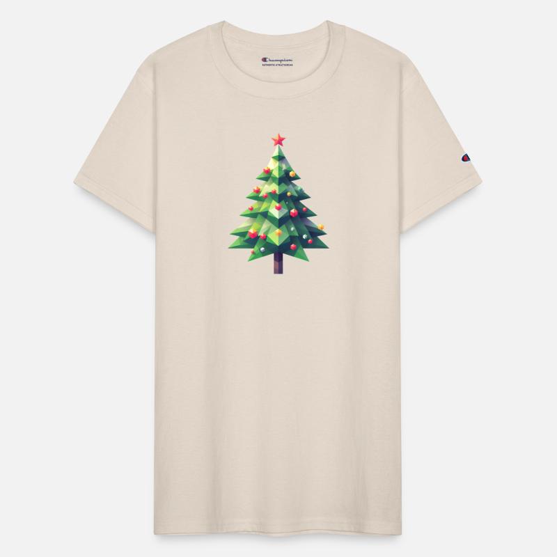 Polygonal Christmas Magic: The Faceted Pine Tree