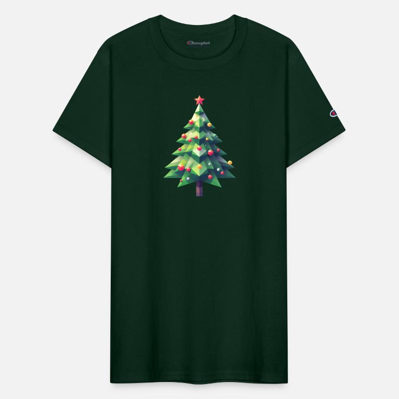 Polygonal Christmas Magic: The Faceted Pine Tree