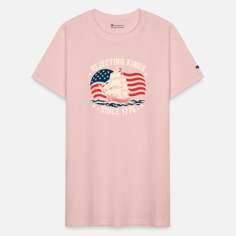 Rejecting Kings Since 1776 American Flag Ship