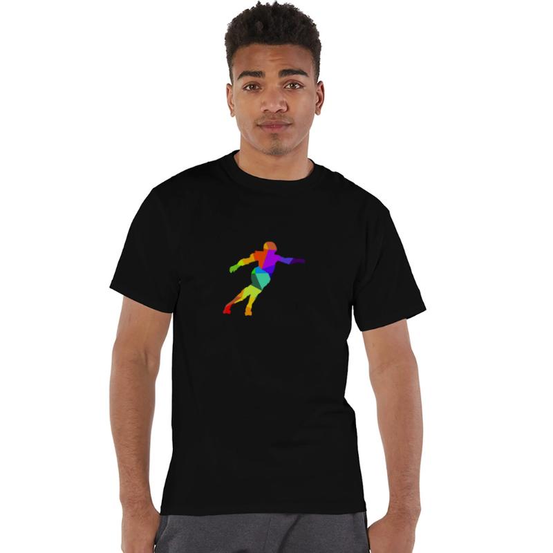Roller derby inline skates rainbow colors polygon
