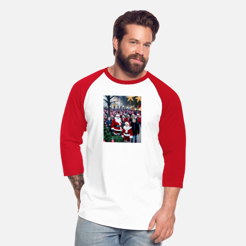 Santa Claus celebrates in the park