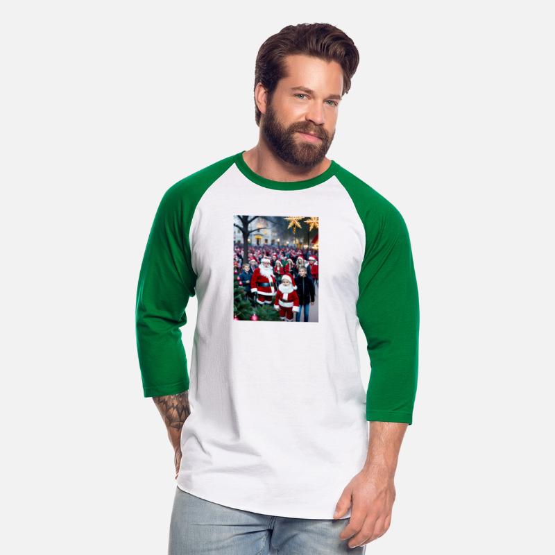 Santa Claus celebrates in the park