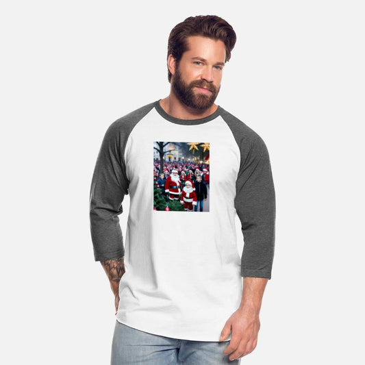 Santa Claus celebrates in the park